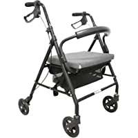 KMINA - Andador para ancianos- Andador plegable- Andadores para ancianos 4 ruedas- Andadores adultos- Andador para…